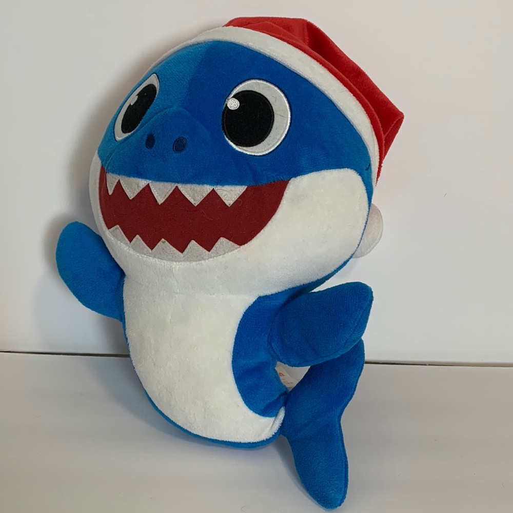 Pinkfong Blue Baby Shark with Santa Hat